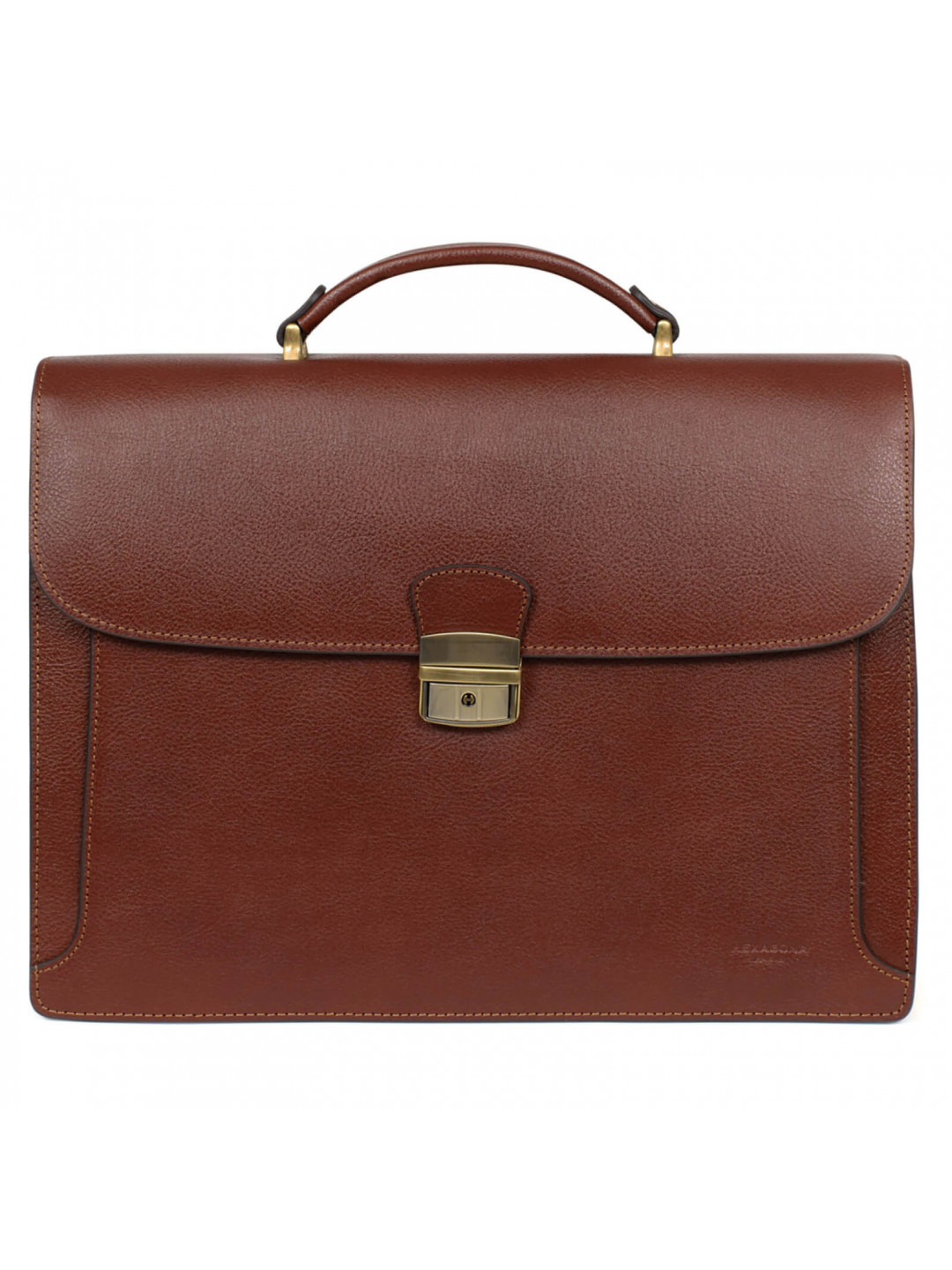 Celokožená pánská aktovka Hexagona Phills – hnědá